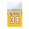 Sleep Squad Los Angeles Lakers Shaquille O'Neal 60” x 80” Raschel Plush Jersey Basketball Blanket